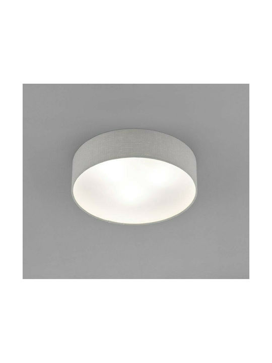 Fischer Honsel Maat Classic Fabric Ceiling Light with Socket E14 45pcs Gray