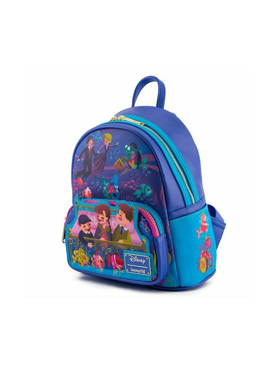 Loungefly Kinder Rucksack Rucksack Blau 22.5cmx11.25cmx25cmcm