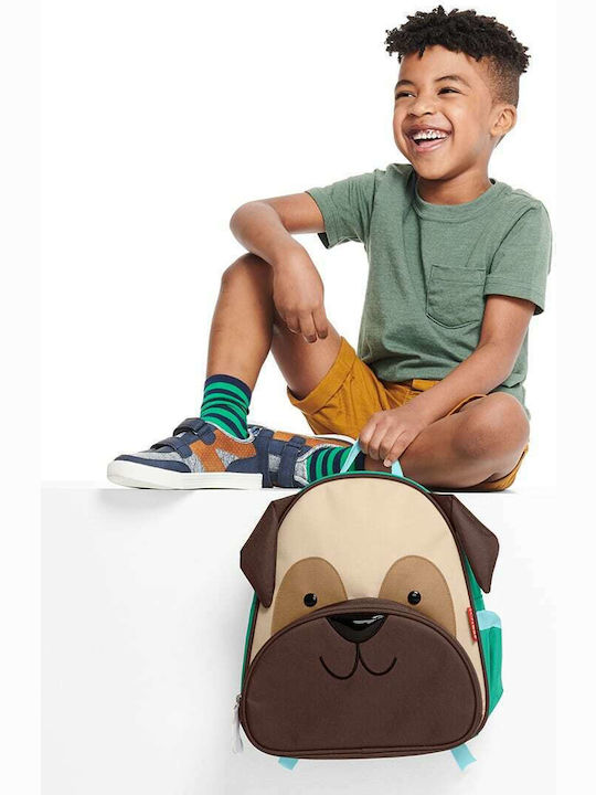 Skip Hop Zoo Pug School Bag Backpack Kindergarten Multicolour with Water Bottle Holder