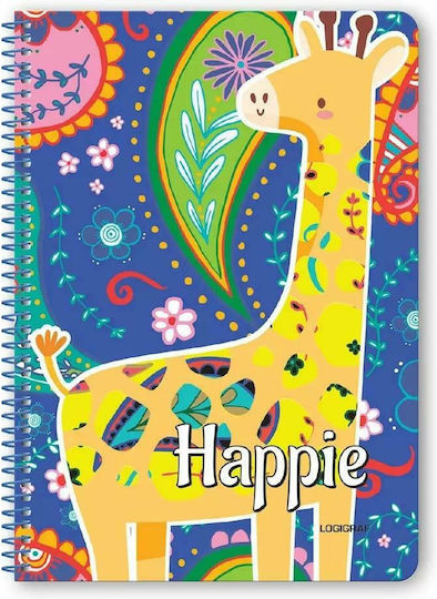 Logigraf Spiral Ruled Notebook B5 60 Paper Sheets 2 Subjects (Various Designs or Colours)