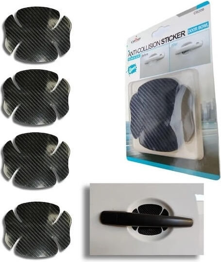 Carsun Protective Door Guards for Car Doors 10cm x 8.5cm 4pcs Black