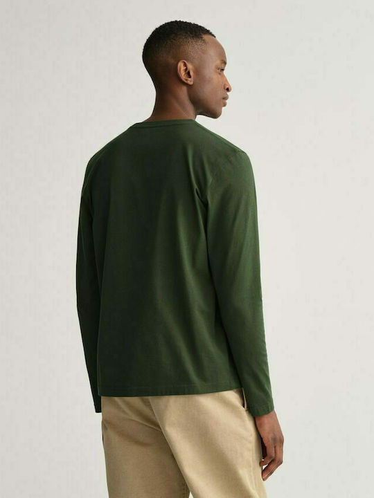 Gant Ανδρική Μπλούζα Μακρυμάνικη Πράσινη
