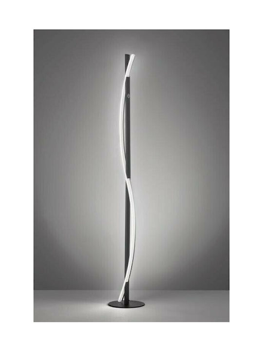 Fischer Honsel Bridge LED Floor Lamp H144.5cm. Black