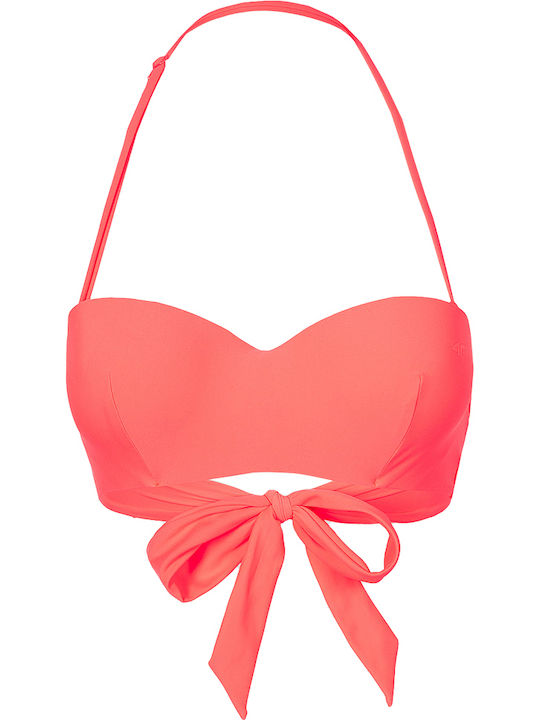 4F Padded Strapless Bikini with Detachable Straps Orange