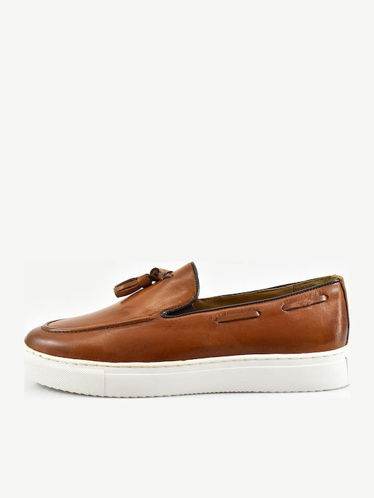 Men's Leather Loafers Bronze