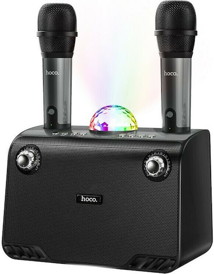 Hoco Karaoke Speaker With Wireless Microphone And Lighting Effects BS41 Warm Sound HC-BS41 Black