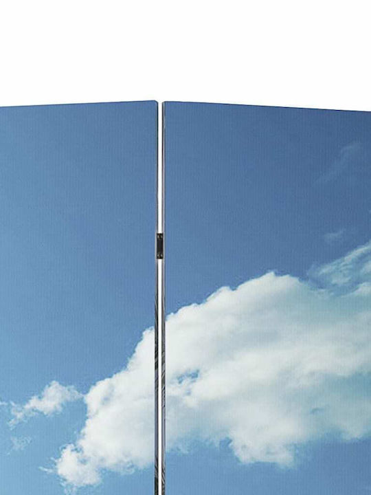 vidaXL Dekorativer Paravent Segeltuch mit 3 Blättern 120x170cm