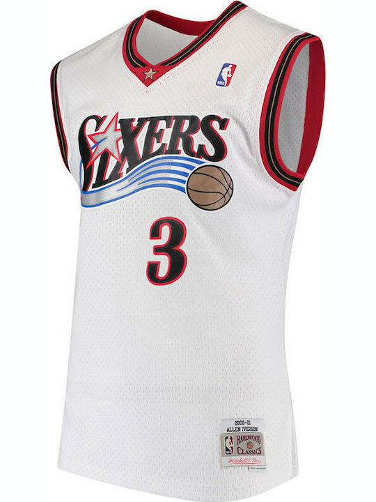 Allen Iverson Swingman Jersey 2000-01 Philadelphia Ανδρική Φανέλα Εμφάνισης Μπάσκετ