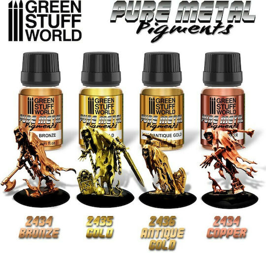 Green Stuff World Pure Metal Pigment Χρώμα Μοντελισμού Copper 30ml