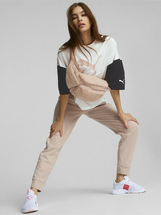 PUMA Modern Sports Παντελόνι Φόρμας Ροζ
