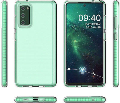 Hurtel Spring Back Cover Σιλικόνης Διάφανο / Κίτρινο (Redmi Note 10 / 10s)