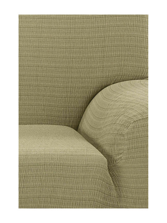 Mc Decor Four Seater sofa Elastic Cover Akari Μπεζ 230cm