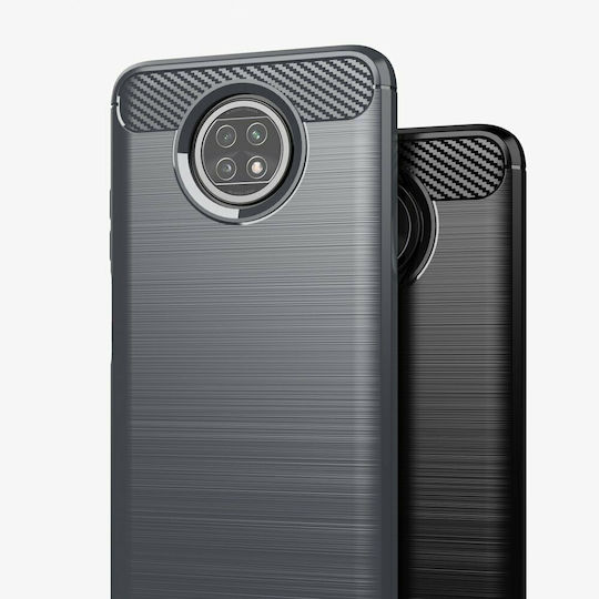 Hurtel Carbon Back Cover Σιλικόνης Μπλε (Redmi Note 9T)