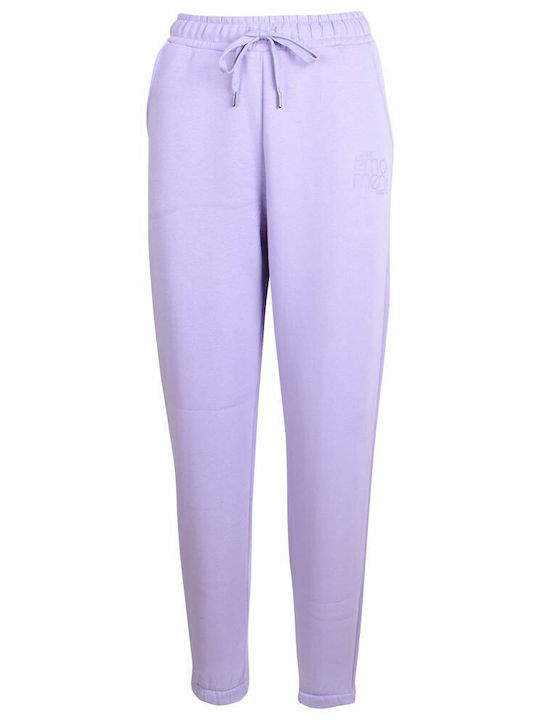 High Waist Sweatpants Jogger Purple