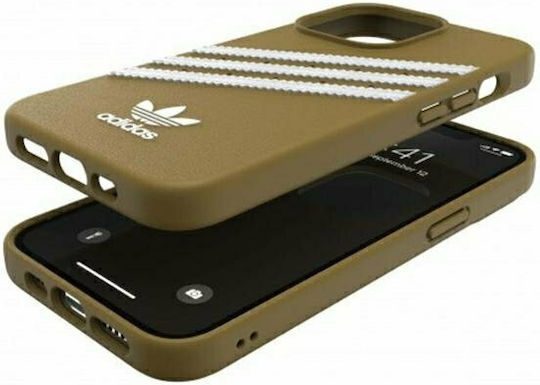adidas Moulded Umschlag Rückseite Kunststoff Beige / Gold (iPhone 13 Pro)