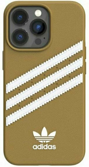 adidas Molded Back Cover Plastic Beige / Gold (iPhone 13 Pro Max) 47807