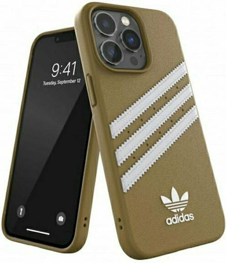 adidas Moulded Back Cover Plastic Beige / Gold (iPhone 13 Pro Max)