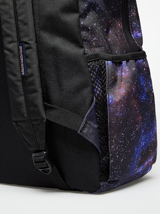 Jansport Cross Town Night Sky School Bag Backpack Junior High-High School in Purple color