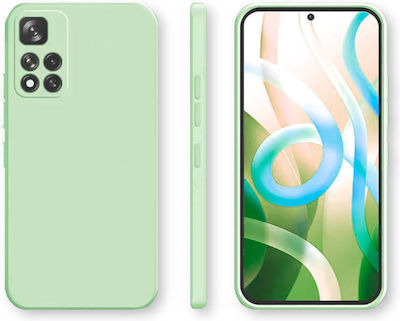 Bodycell Square Liquid Silicone Back Cover Light Green (Poco M4 Pro 5G / Redmi Note 11s 5G)