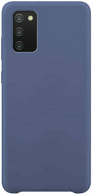 Hurtel Soft Flexible Rubber Silicone Back Cover Blue (Galaxy A03s)