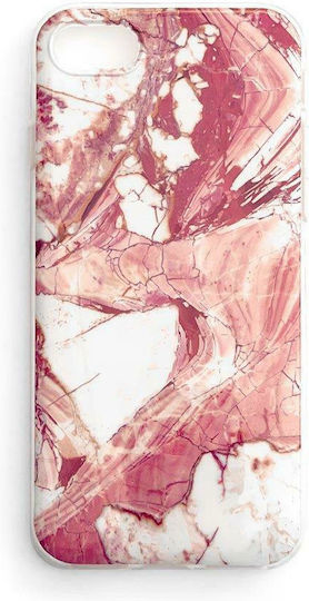 Wozinsky Marble Stone Back Cover Silicone Pink (Poco M3 / Redmi 9T)