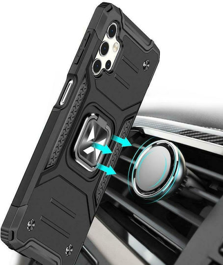 Wozinsky Ring Armor Задна корица Пластмаса Черен (Samsung Galaxy A13 5G)