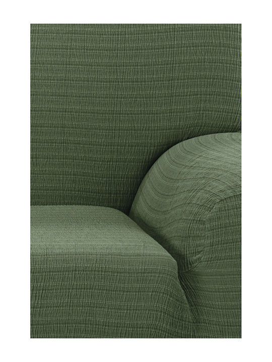 Mc Decor Akari Elastic Cover for Two Seater Sofa Green 140εκ. 1pcs MCL.EL.AKARI.DI-PRASINO