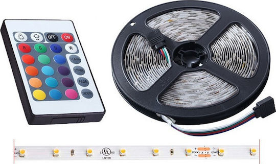 LED Strip Foyu 220V RGB Light 5m Type SMD3528 with Power Supply & Remote Control