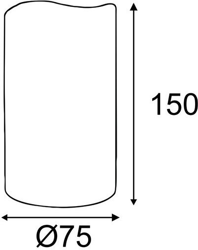 Aca Διακοσμητικό Φωτιστικό LED Θερμό Λευκό 2500K Κερί 7.5x7.5x15εκ.