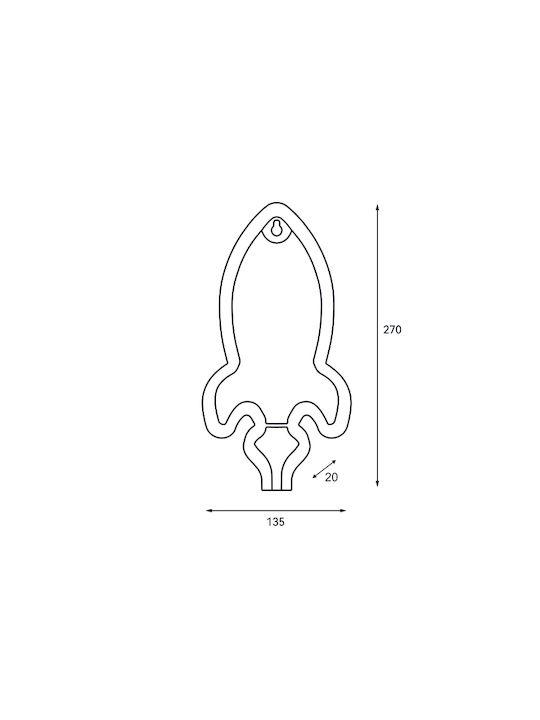 Aca Decorative Lamp Board White