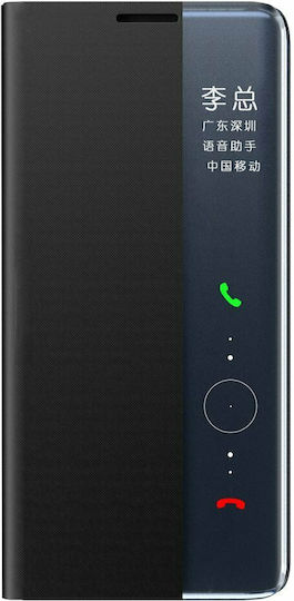 Hurtel Sleep Smart Window Book Δερματίνης Μαύρο (Galaxy S21 FE 5G)
