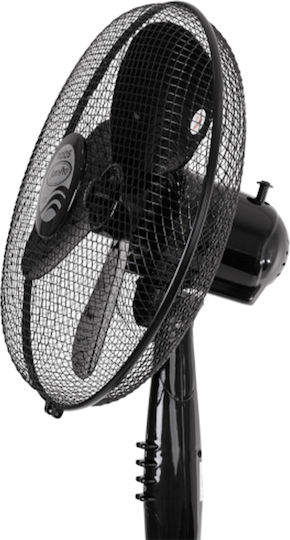 Juro-Pro Aiolos Pedestal Fan 50W 40cm Diameter Black