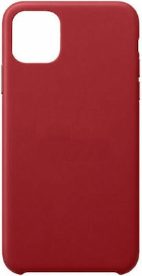 Hurtel ECO Leather Synthetic Leather Back Cover Red (iPhone 12 / 12 Pro)