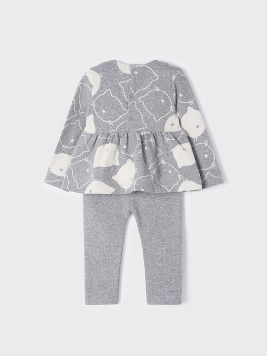 Mayoral Kids Set with Leggings Winter 2pcs Gray