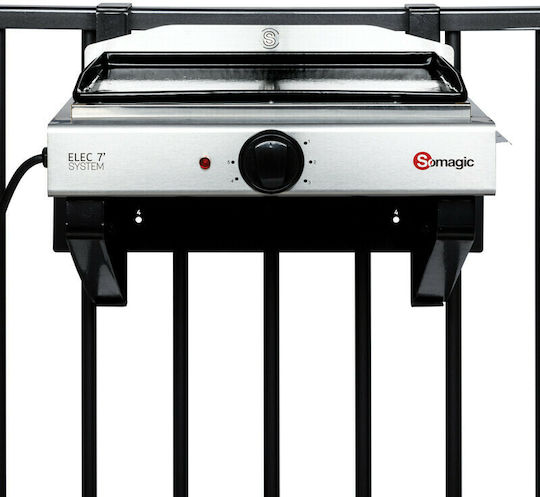 Somagic Electric Flat Top Griddle 49.5x46x19.5cm 2.2kW with Flat Plate Stila
