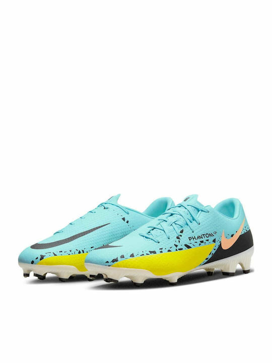 Nike Phantom GT2 Academy Fußballschuhe mit Stollen Glacier Ice / Yellow Strike / Sunset Glow / Black
