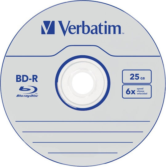 Verbatim Εγγράψιμα BD-R 6x 25GB Cake Box 10τμχ