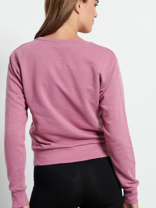 BodyTalk Women's Cropped Sweatshirt Pink
