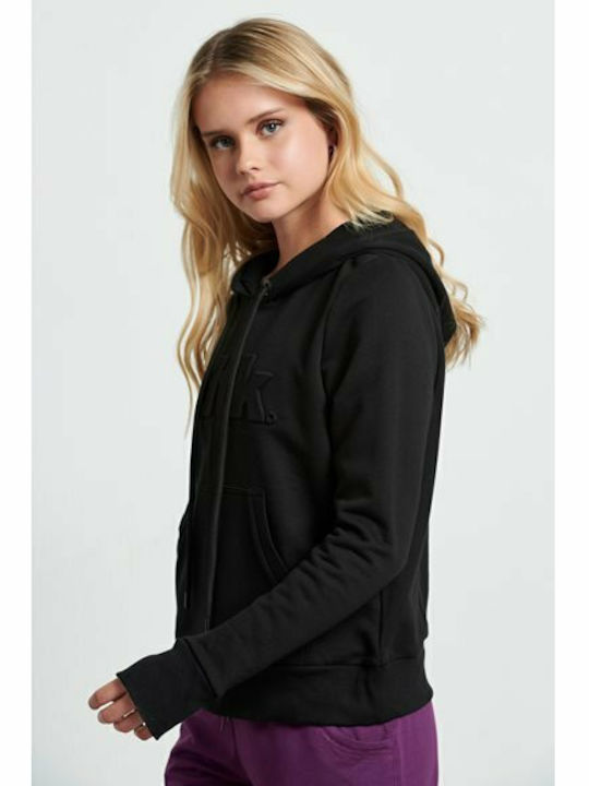 Women's Sweatshirt Hooded Black