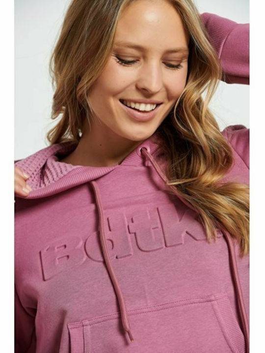 1222-900725 Women's Sweatshirt Hooded Pink 1222-900725-00388