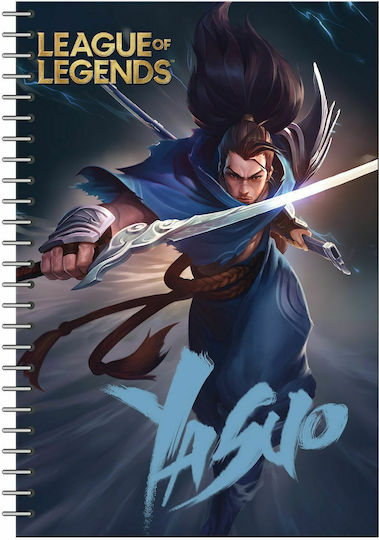 Gim Σπιράλ Τετράδιο Ριγέ Β5 70 Φύλλων 2 Θεμάτων League Of Legends (Διάφορα Σχέδια/Χρώματα)