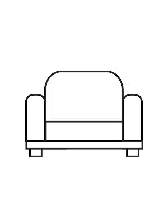 Mc Decor Akari Elastic Cover for Armchair Purple 70εκ. 1pcs MCL.EL.AKARI.P-MVB