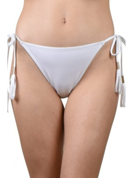 Bluepoint Bikini Slip with Ties White