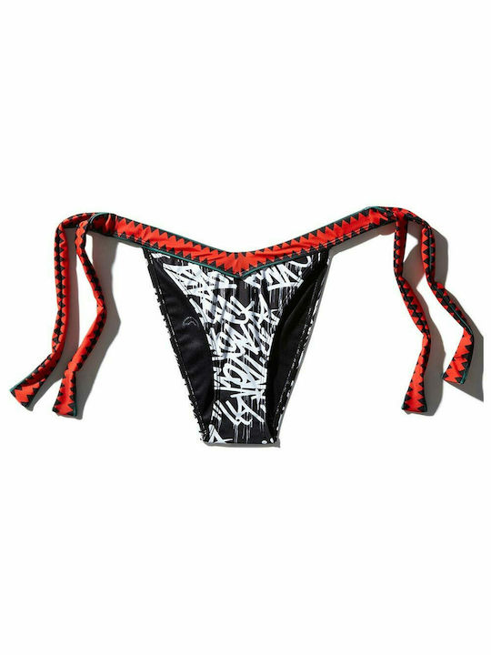 Sprayground Bikini Slip με Κορδονάκια Μαύρο