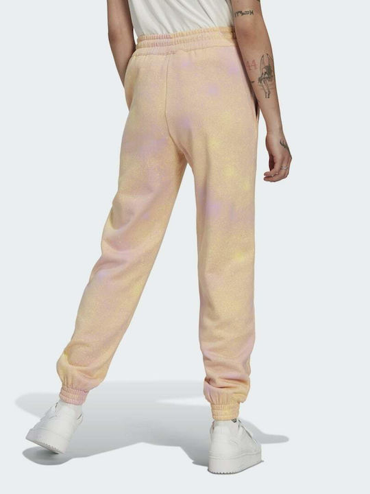 Adidas Damen-Sweatpants Bliss Lilac / Almost Yellow