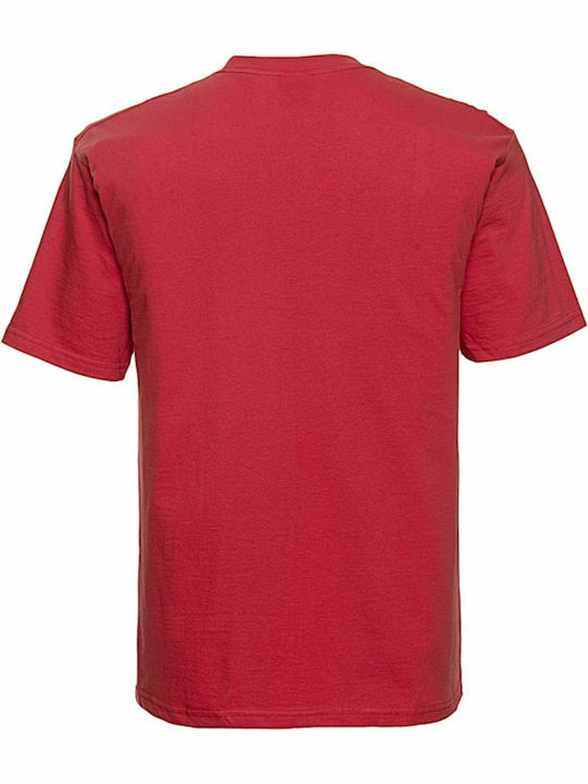 Russell Europe Men's Short Sleeve Promotional T-Shirt Bright Red