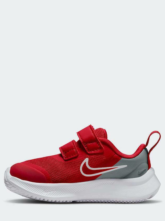 Star Runner Runner 3 Tdv Kids Sports Shoes Running with Hoop & Loop Closure University Red / Smoke Grey