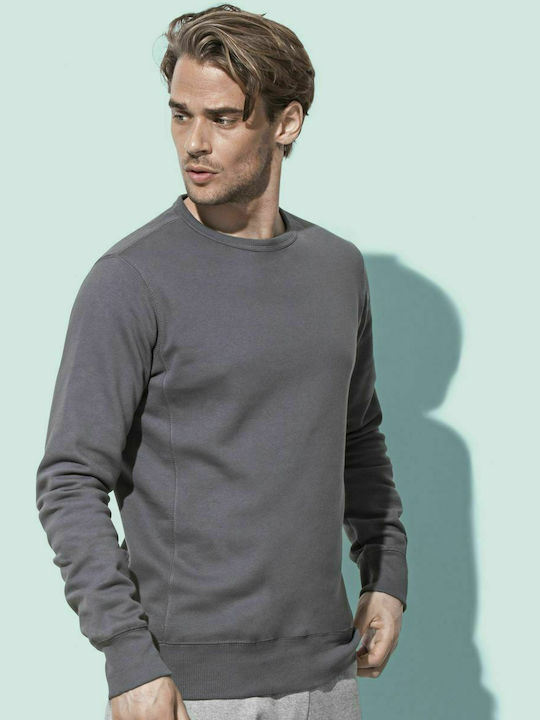 Stedman Slate Men's Long Sleeve Promotional Sweatshirt Slate Grey