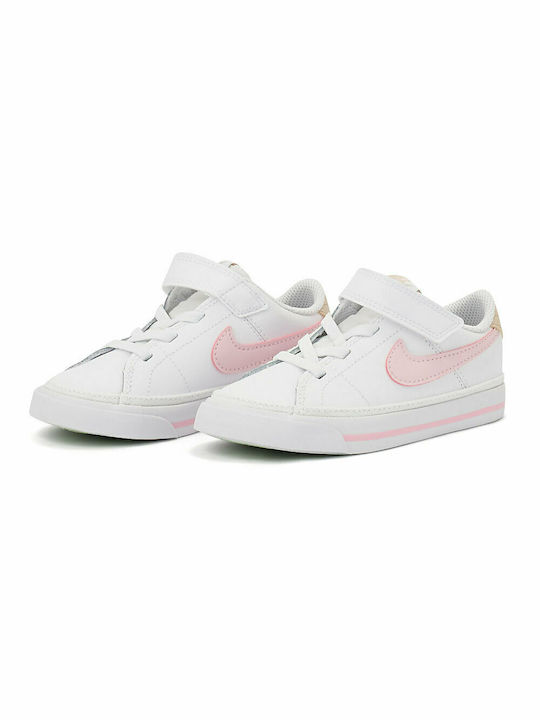 Nike Kids Sneakers Court Legacy White / Sesame / Honeydew / Pink Foam