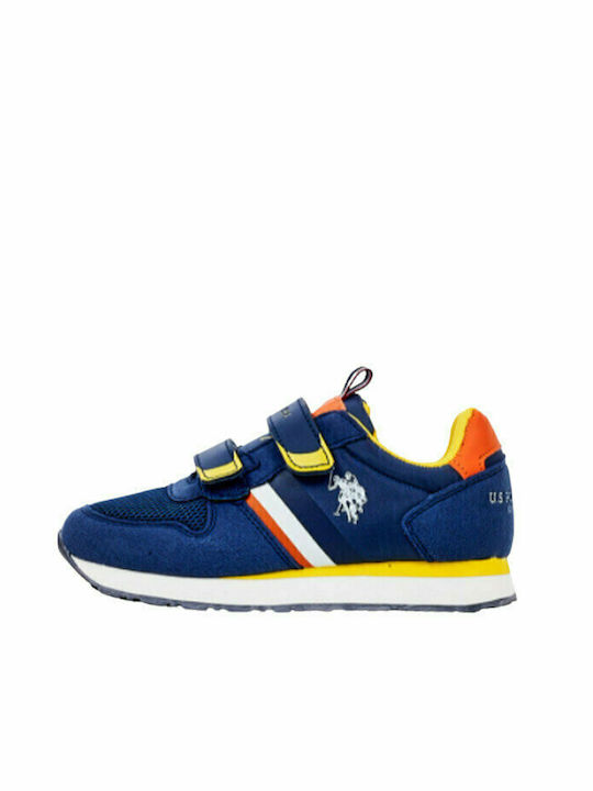 U.S. Polo Assn. Kids Sneakers with Scratch Blue